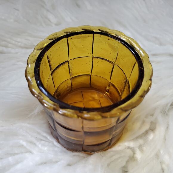 Vintage Amber Glass Creamer and Sugar Bowl Set - Picture 11 of 11